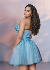 Brunhilde | Discover Now: Gorgeous Light Blue Homecoming Dress for Unforgettable Moments - Light Blue - PromDressClub